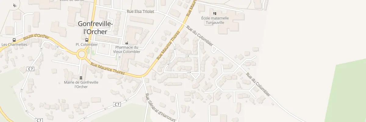 Plan du 38 Rue Louis Aragon à Gonfreville-l’Orcher