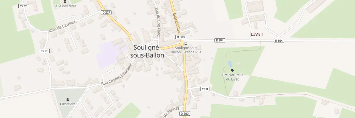 Plan du 17 Grande rue à Souligné-sous-Ballon
