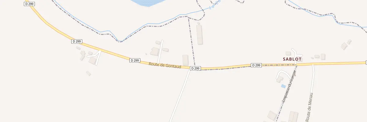 Plan du 2 Rte de Gontaud à Longueville