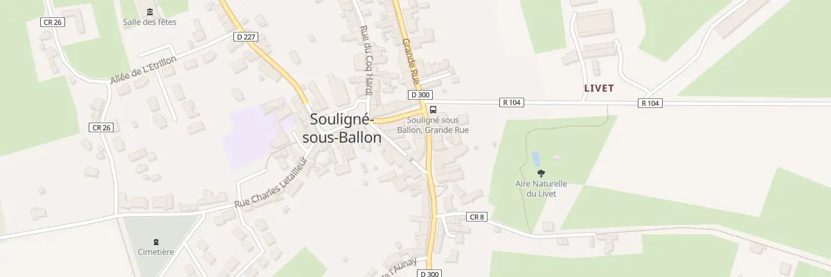 Plan du 19 Grande rue à Souligné-sous-Ballon