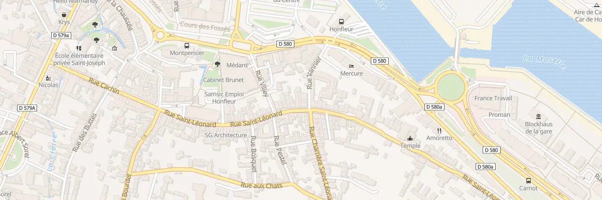 Plan du 47 Rue Saint-Léonard à Honfleur