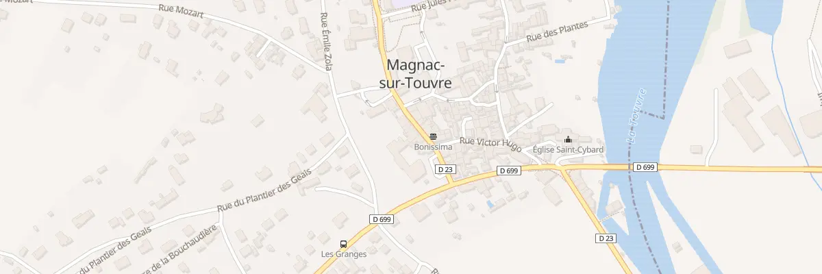 Plan du 23 Rue Victor Hugo à Magnac-sur-Touvre