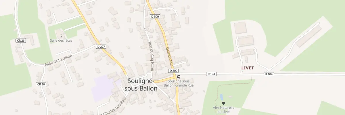 Plan du 24 Grande rue à Souligné-sous-Ballon