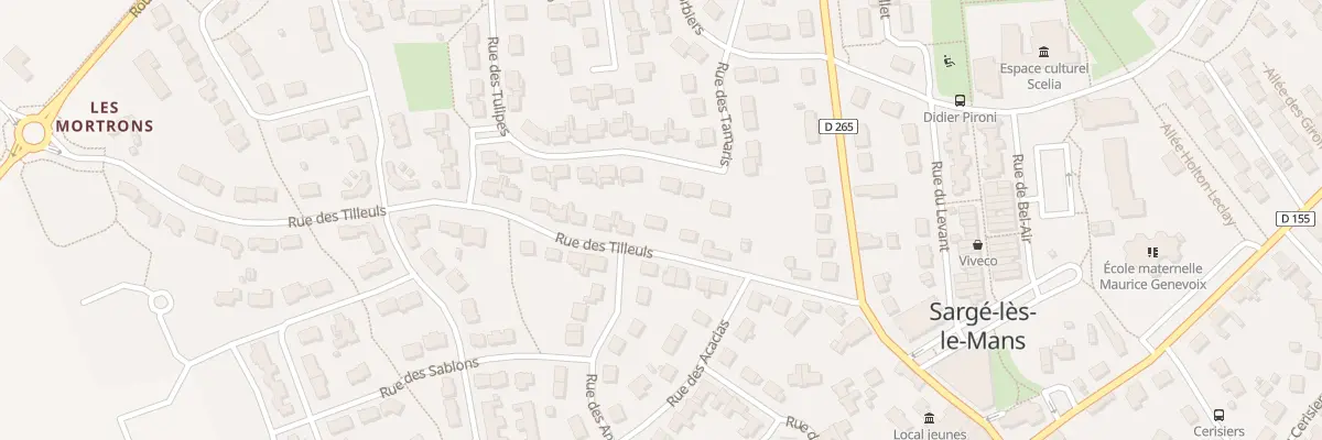 Plan du 12 Rue des Tilleuls à Sargé-lès-le-Mans