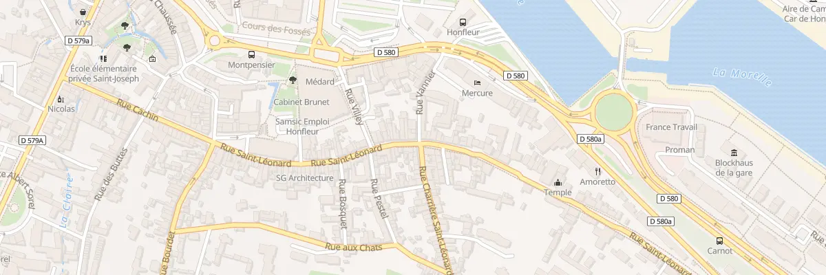 Plan du 49 Rue Saint-Léonard à Honfleur