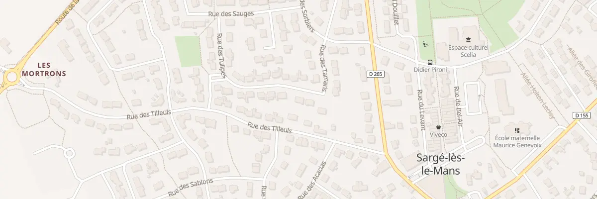 Plan du 10T Rue des Tamaris à Sargé-lès-le-Mans