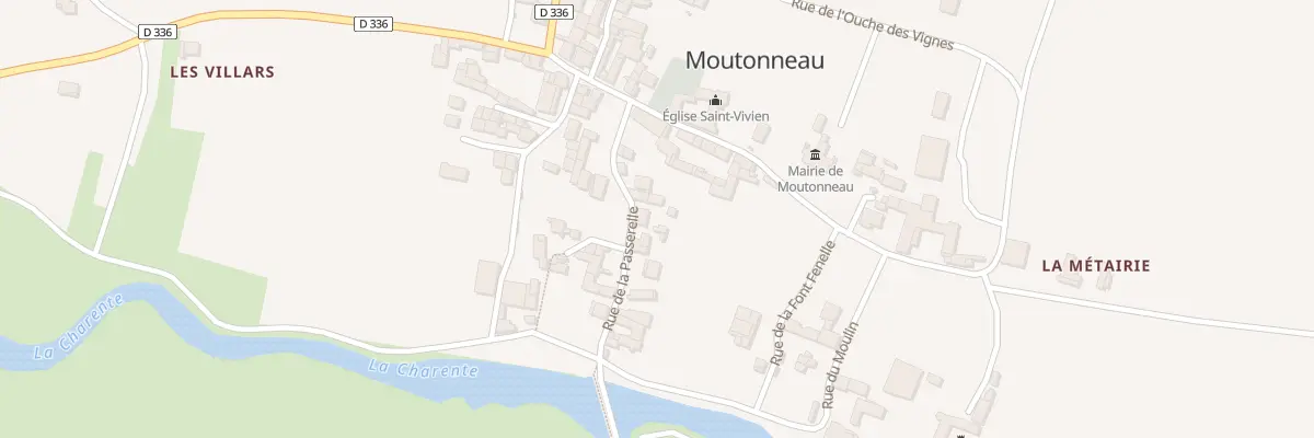 Plan du 6 Rue de la Passerelle à Aunac-sur-Charente