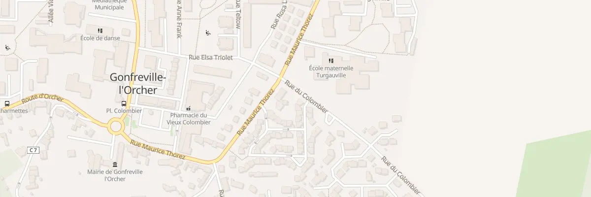 Plan du 2 Rue Louis Aragon à Gonfreville-l’Orcher