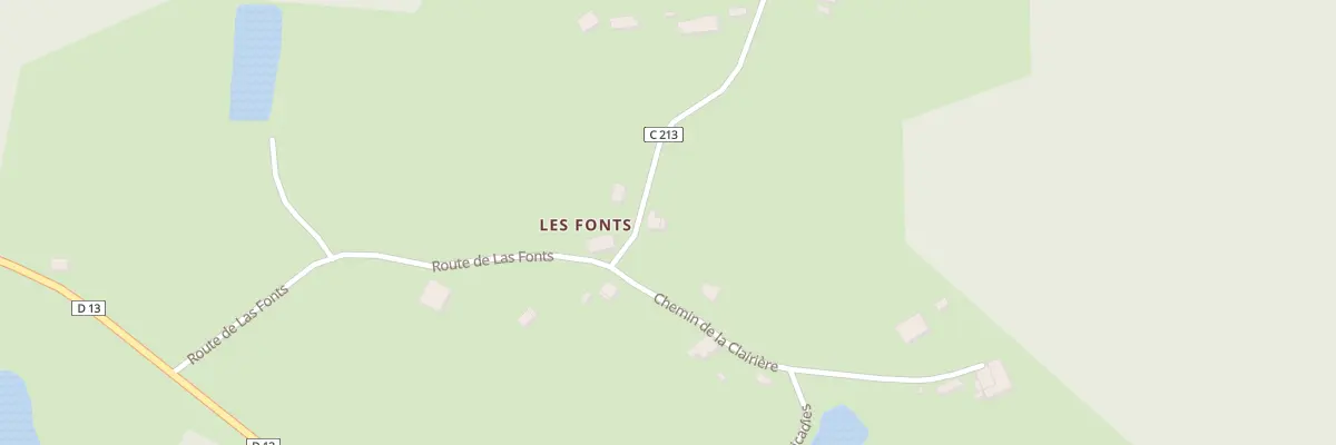 Plan du 195 Las Fonts à Saint-Martial-d’Artenset