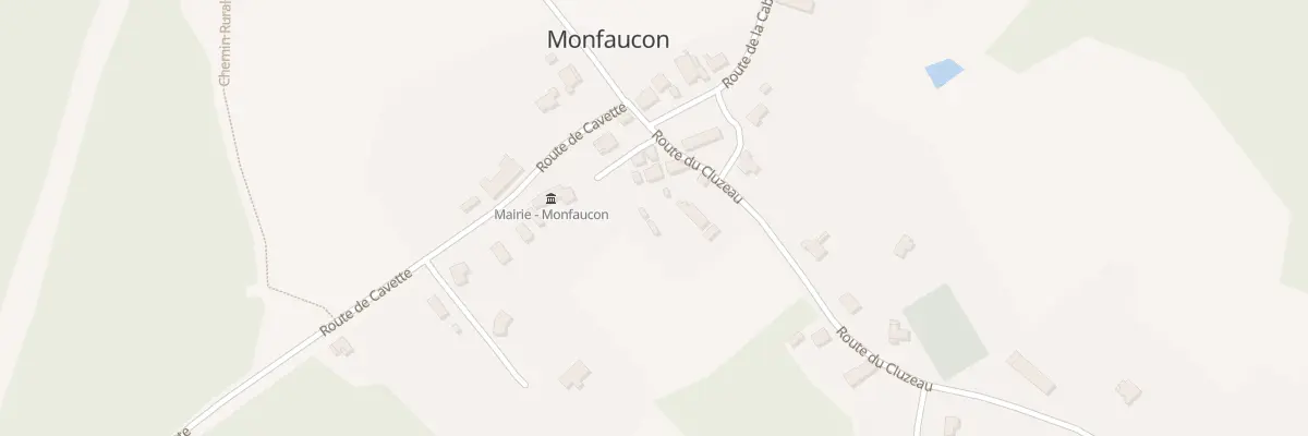 Plan du 24 Rte Cu Cluzeau à Monfaucon