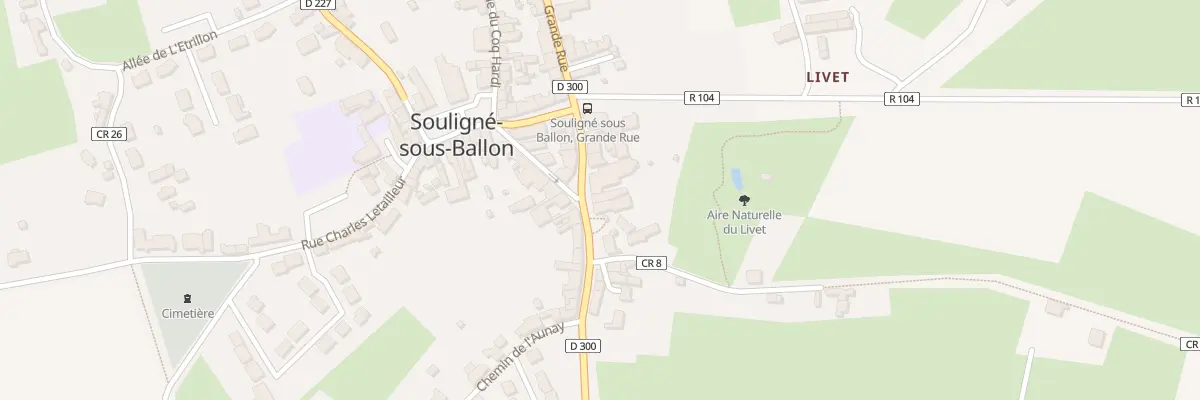 Plan du 14B Grande rue à Souligné-sous-Ballon
