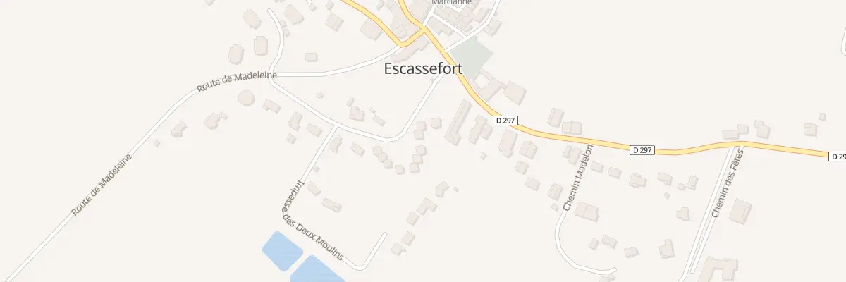 Plan du 236 Av Francois C de Bonnefoux à Escassefort