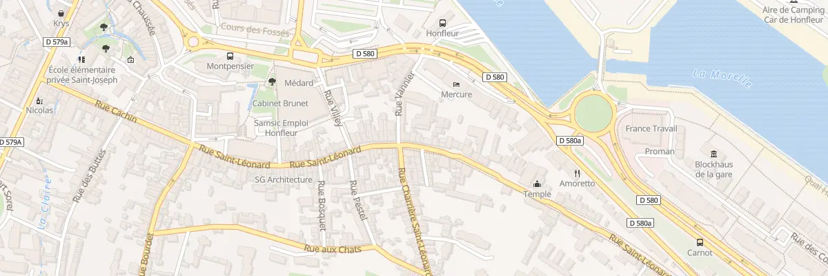Plan du 53 Rue Saint-Léonard à Honfleur