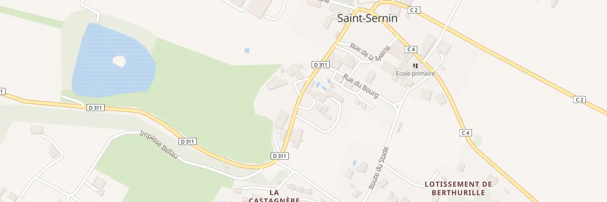 Plan du 9999 Au Bourg à Saint-Sernin