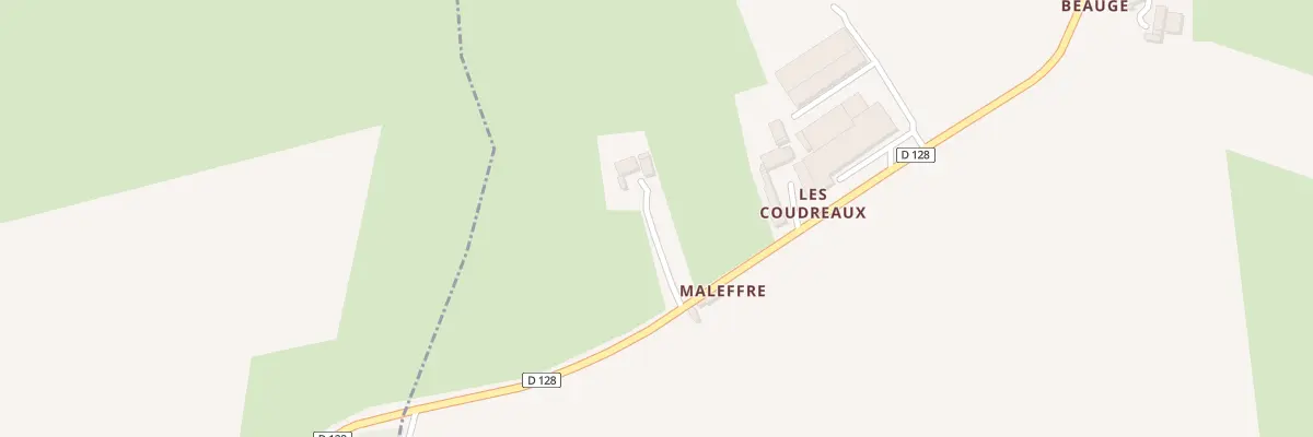 Plan du 2 Maleffre à Congé-sur-Orne