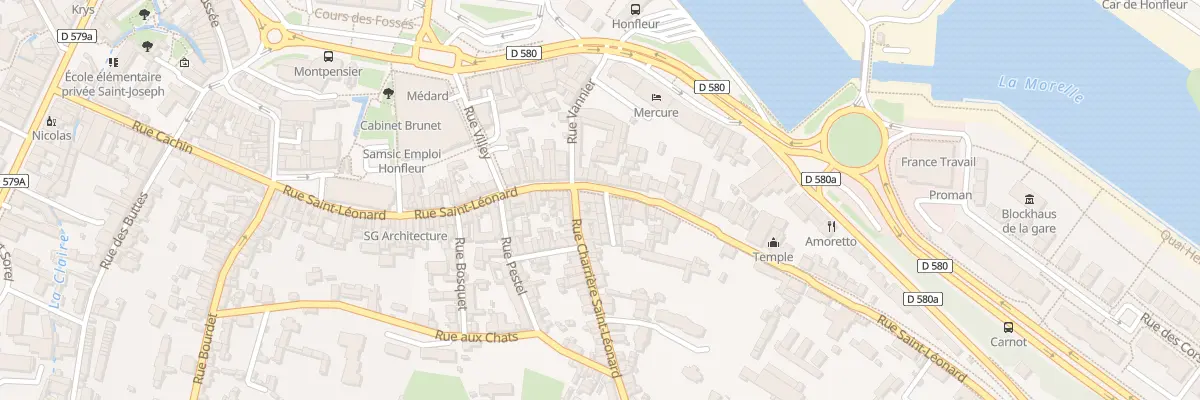 Plan du 54 Rue Saint-Léonard à Honfleur