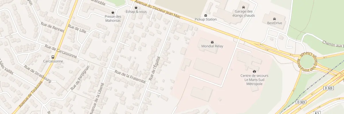 Plan du 19 Rue de l’Egalité au Mans