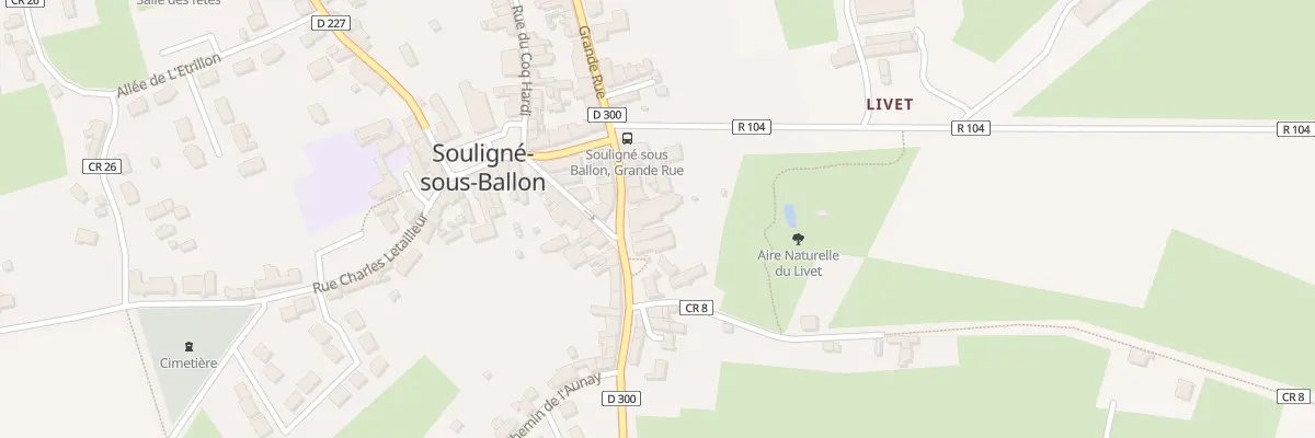 Plan du 16 Grande rue à Souligné-sous-Ballon