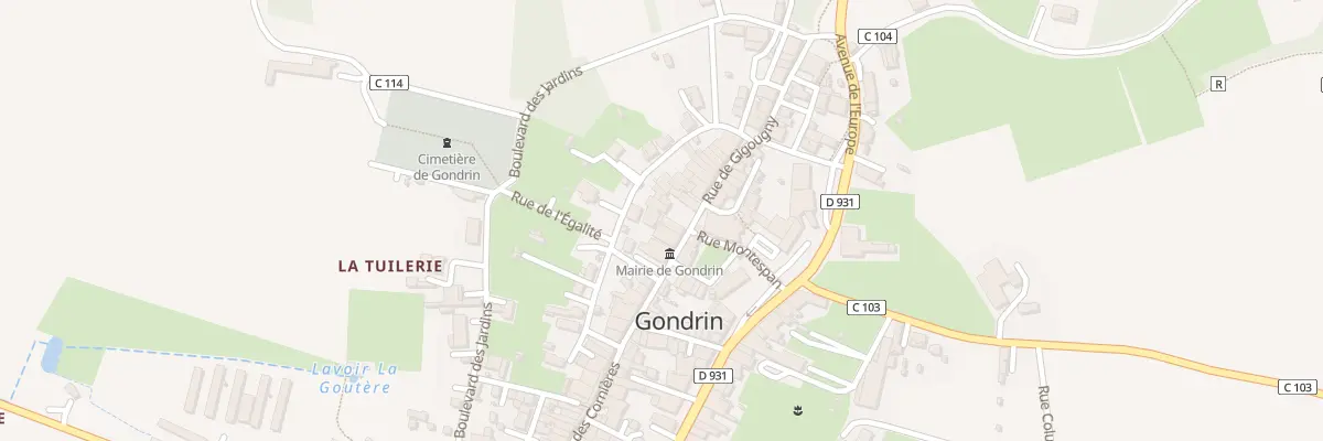 Plan du 7 Pl des Tilleuls à Gondrin