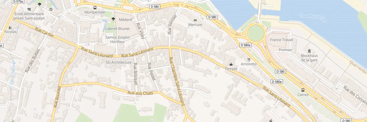 Plan du 56 Rue Saint-Léonard à Honfleur