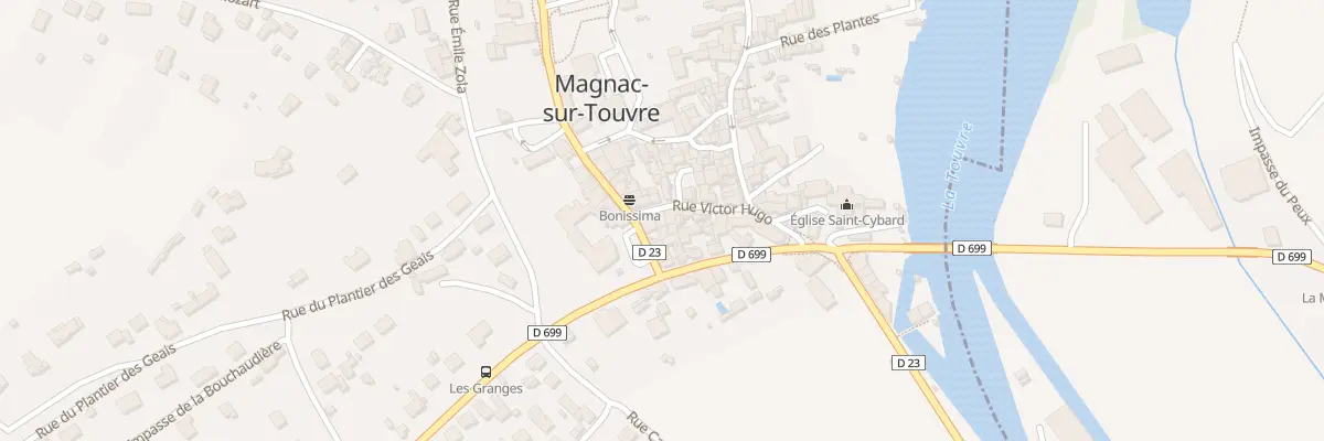 Plan du 13 Rue Victor Hugo à Magnac-sur-Touvre