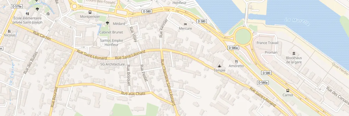 Plan du 56Q Rue Saint-Léonard à Honfleur