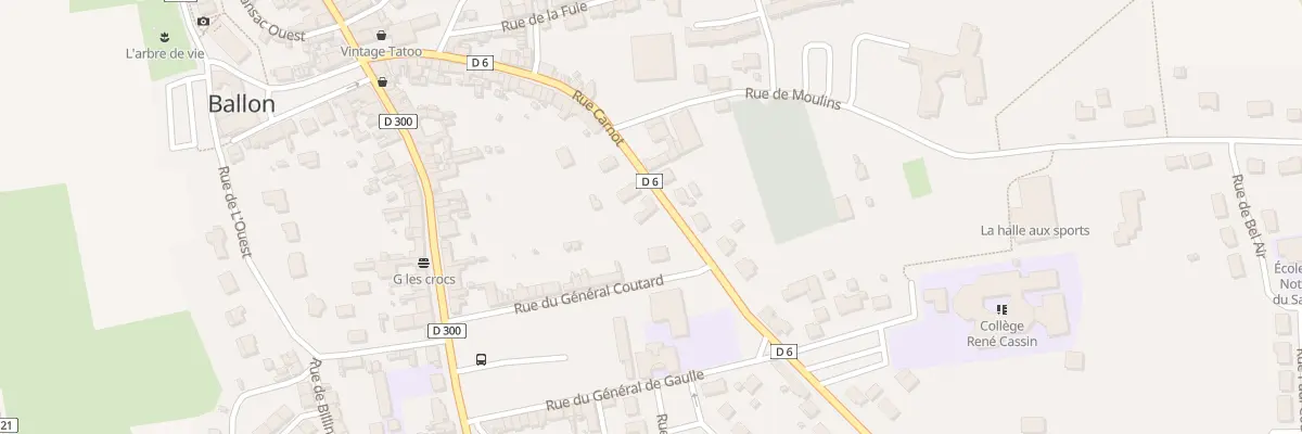 Plan du 52 Rue Carnot à Ballon-Saint Mars