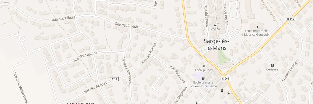 Plan du 6 Rue des Acacias à Sargé-lès-le-Mans