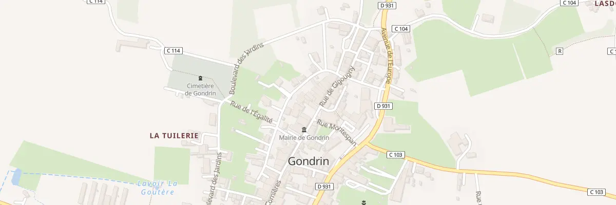 Plan du 3 Pl des Tilleuls à Gondrin