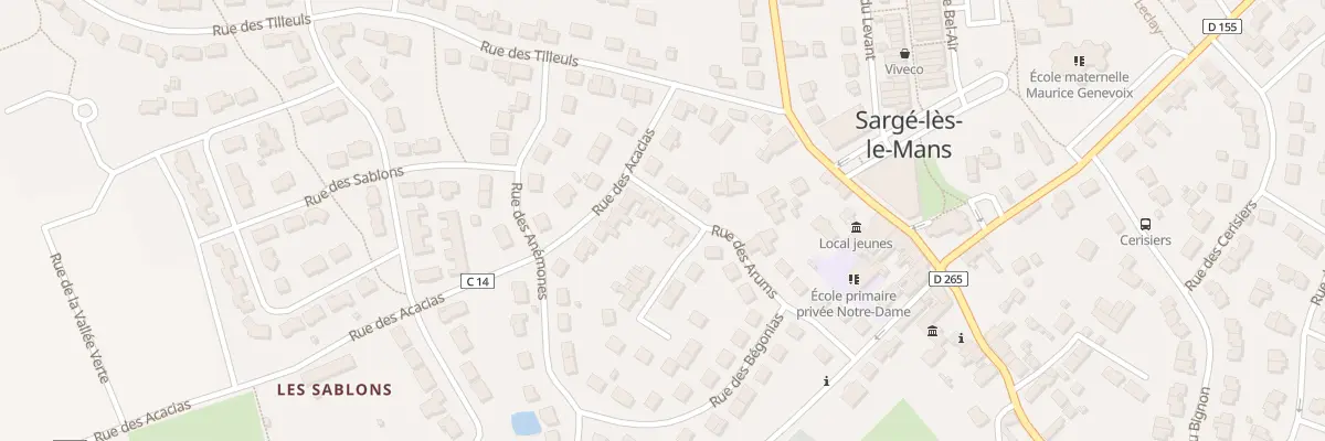 Plan du 12 Rue des Arums à Sargé-lès-le-Mans