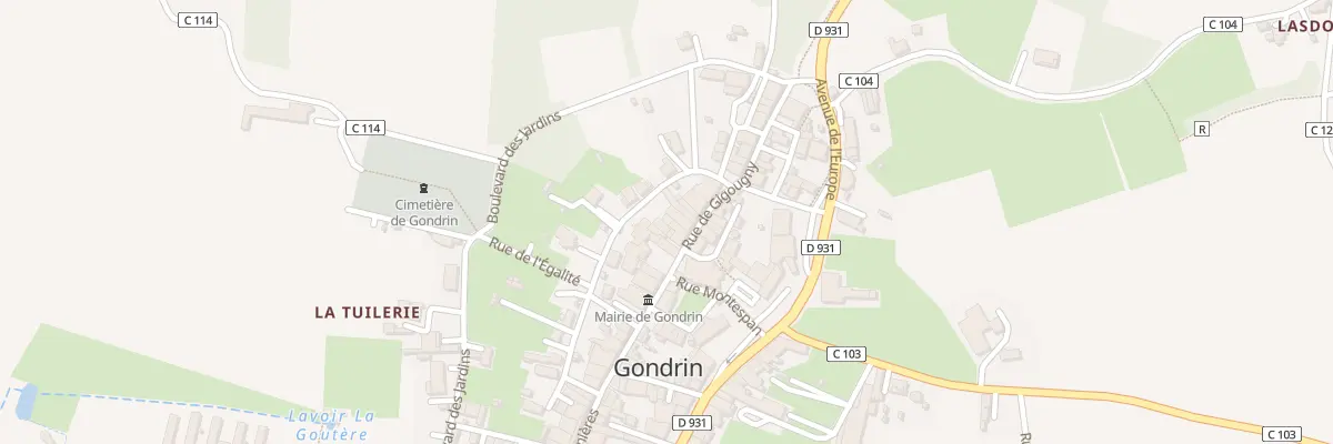 Plan du 2 Rue de Gigougny à Gondrin