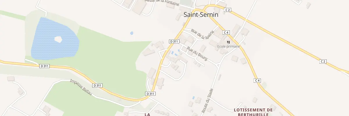 Plan de Au Bourg à Saint-Sernin