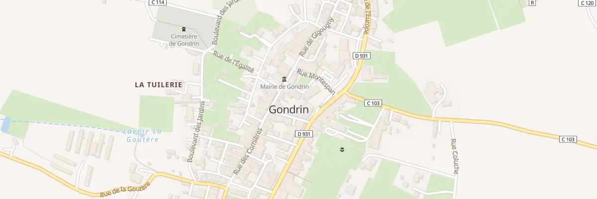 Plan du 7 Rue des Rameaux à Gondrin