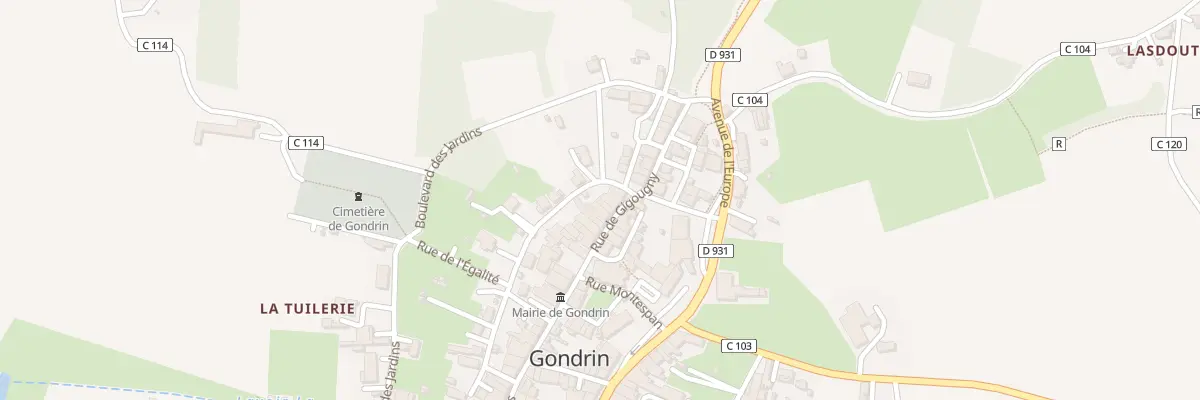 Plan du 12 Rue de Gigougny à Gondrin