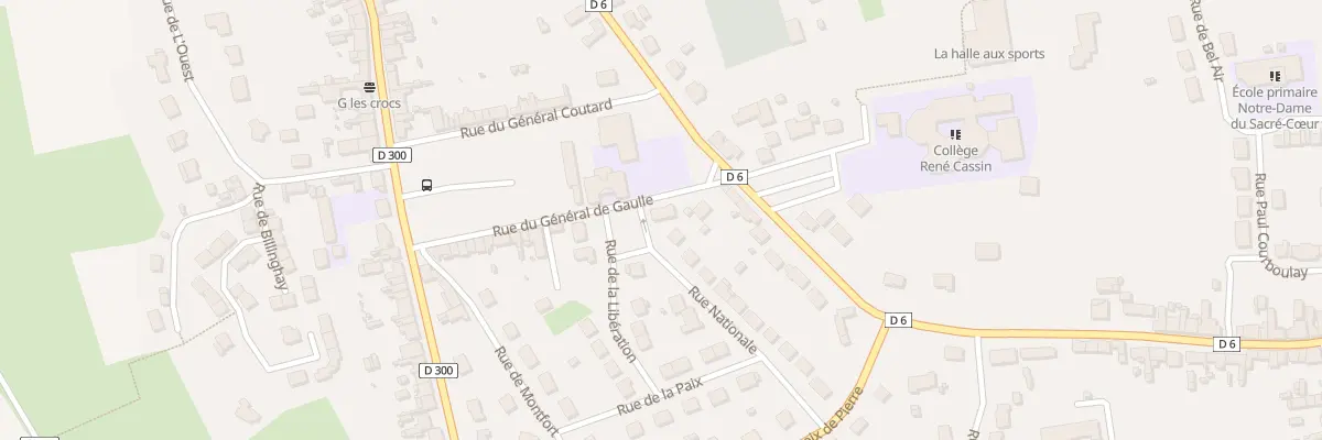 Plan du 22 Rue du General De Gaulle à Ballon-Saint Mars