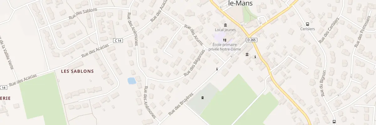 Plan du 5 Rue des bégonias à Sargé-lès-le-Mans