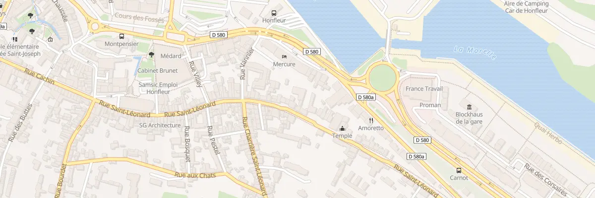 Plan du 71 Rue Saint-Léonard à Honfleur