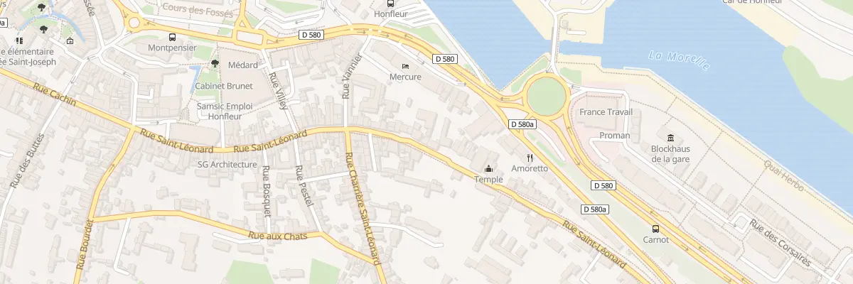 Plan du 73 Rue Saint-Léonard à Honfleur