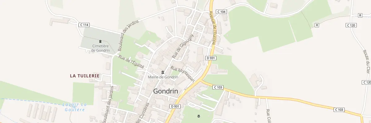 Plan du 5 Pl d’Uzès à Gondrin