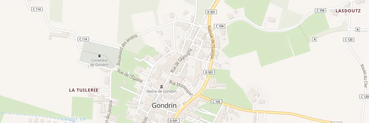 Plan du 11 Rue de Gigougny à Gondrin