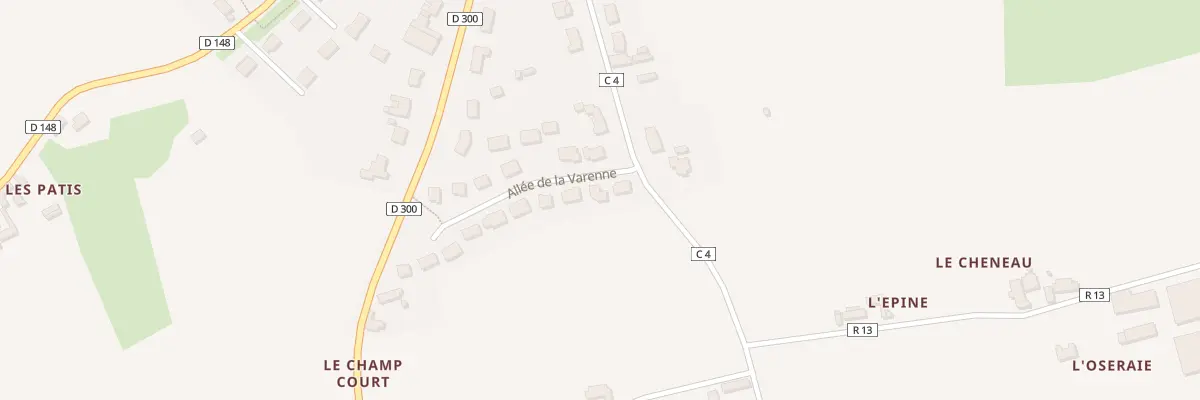 Plan du 4 All de la Varenne à Souligné-sous-Ballon