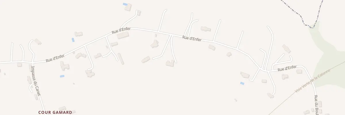 Plan du 1318 Rue d’Enfer à Surville