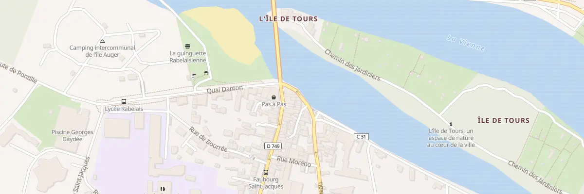 Plan du 4 Rue du Faubg St Jacques à Chinon