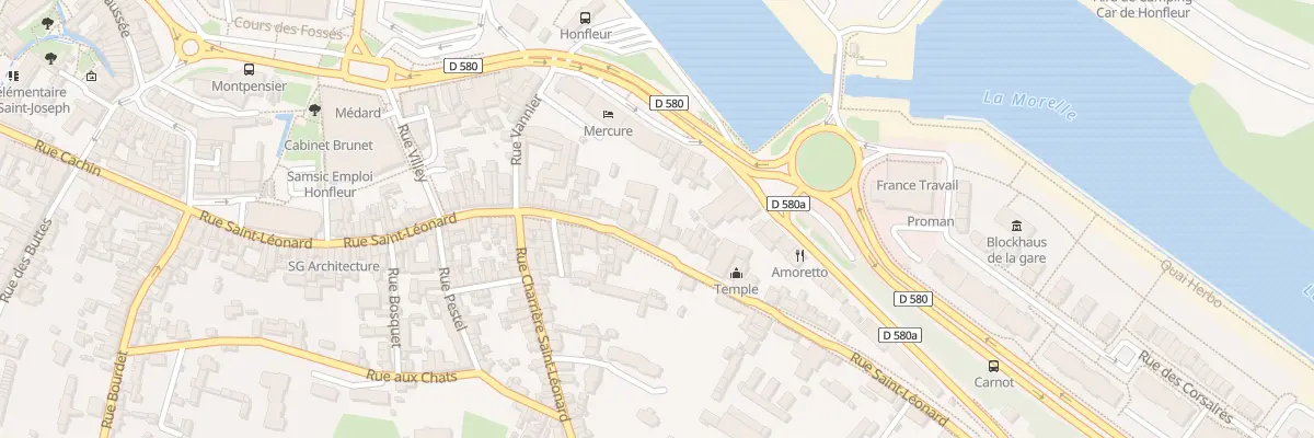 Plan du 75 Rue Saint-Léonard à Honfleur
