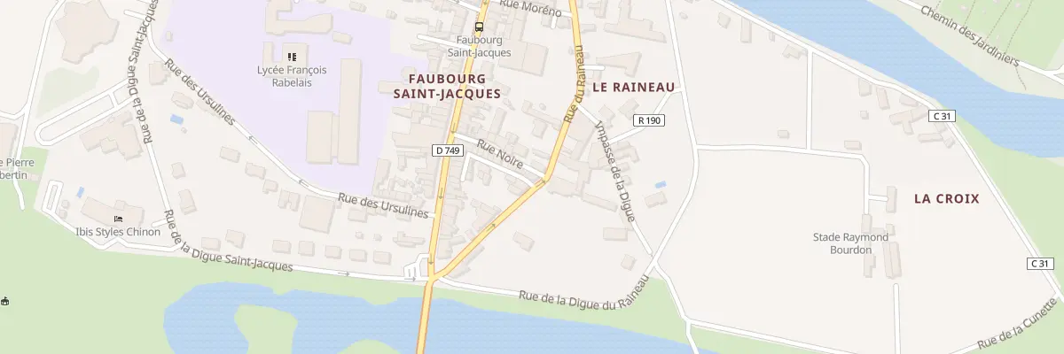 Plan du 37 Rue du Raineau à Chinon