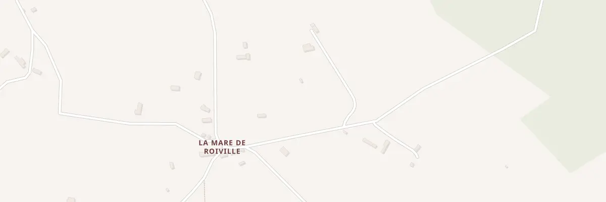 Plan de La Mare de Roiville à Roiville