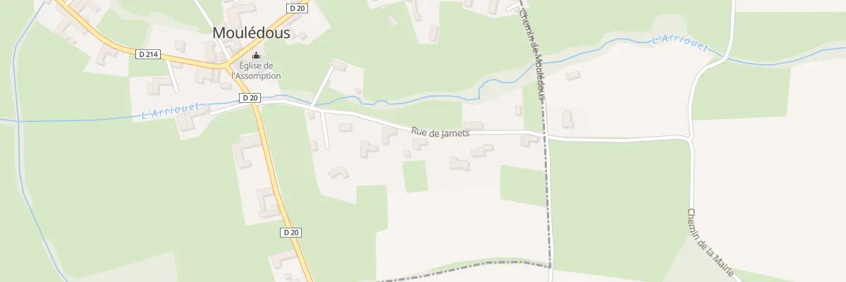 Plan du 14 Rue de Jamets à Moulédous