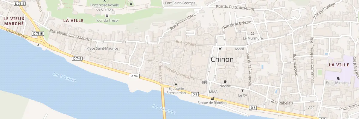 Plan du 16 Rue du Grenier à Sel à Chinon