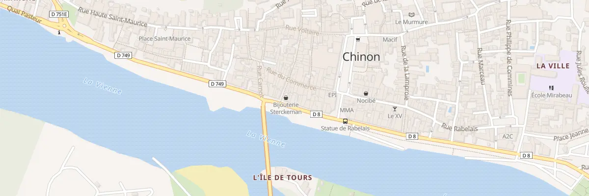 Plan du 18 Quai Jeanne d’Arc à Chinon