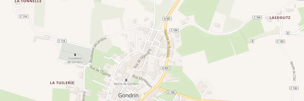 Plan du 21 Rue de Gigougny à Gondrin